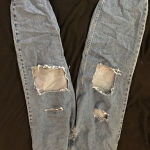 high waisted mom jeans